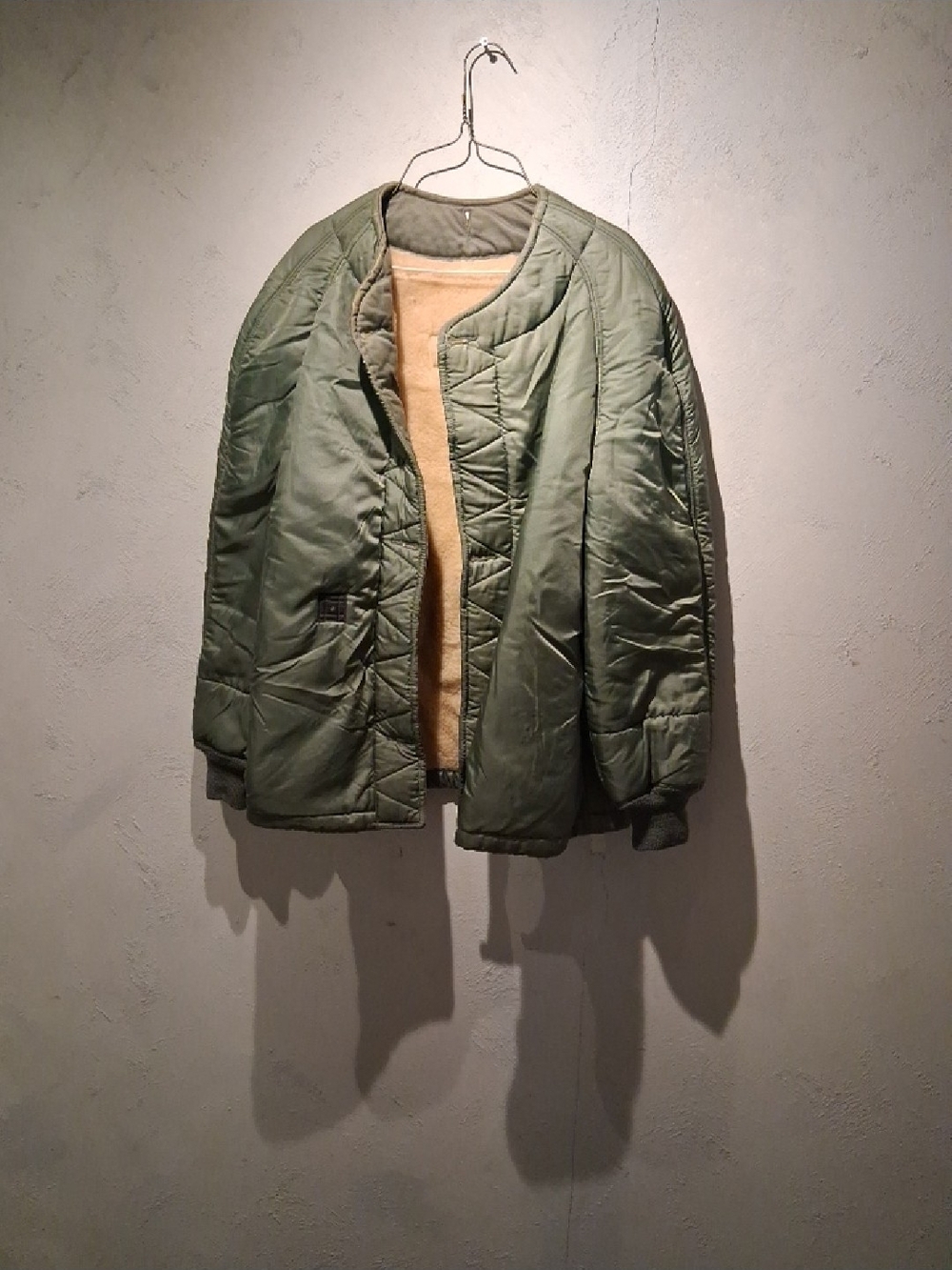 50s/60s Wool Field Jacket Liner Large-short